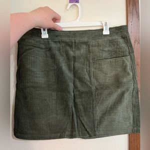 1X corduroy skirt